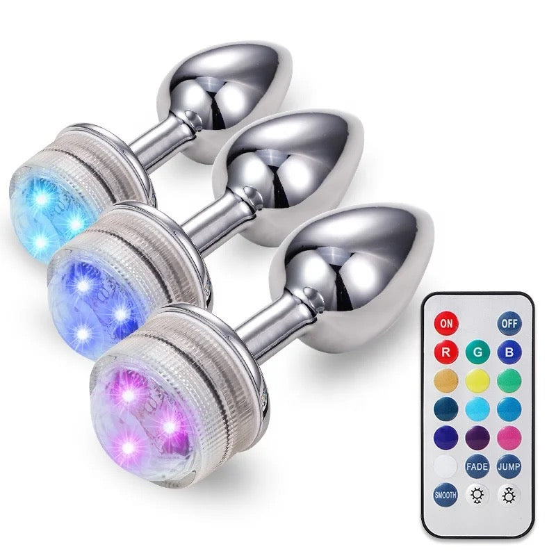 LED Color Swirl Anal Plug
