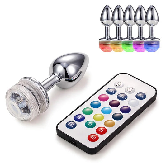 LED Color Swirl Anal Plug