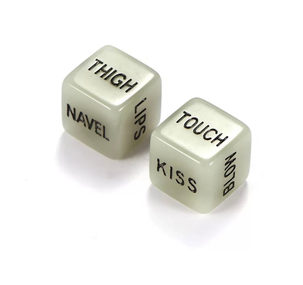 Glow love dice