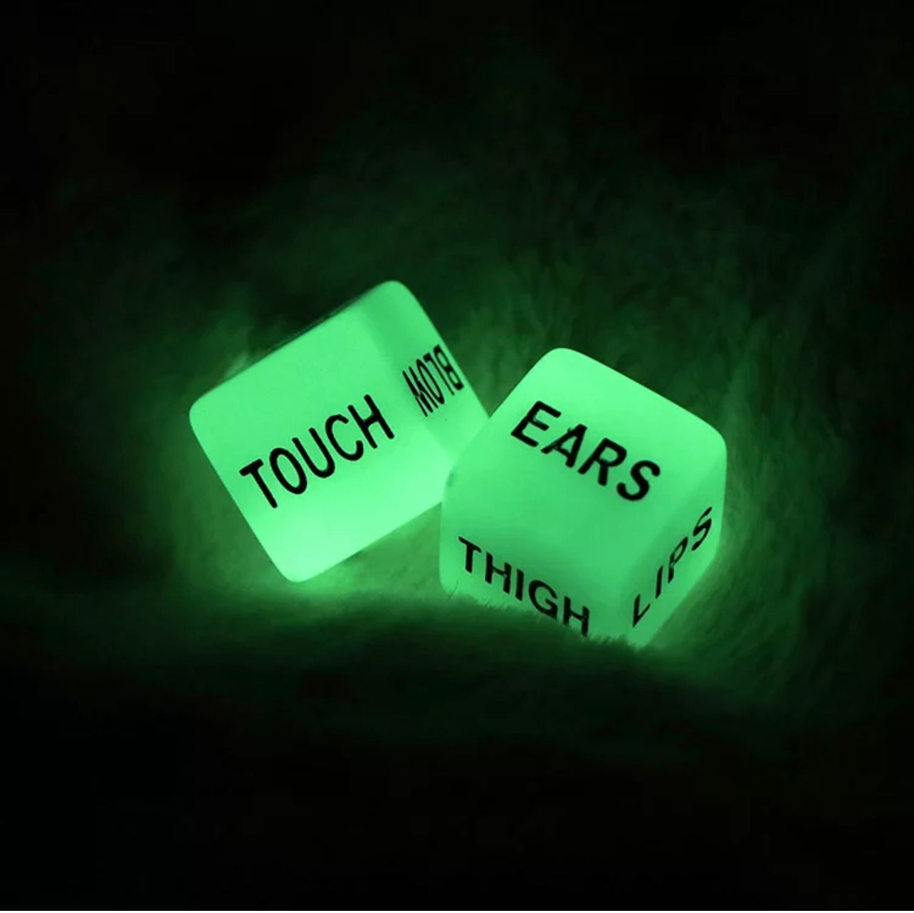Glow love dice