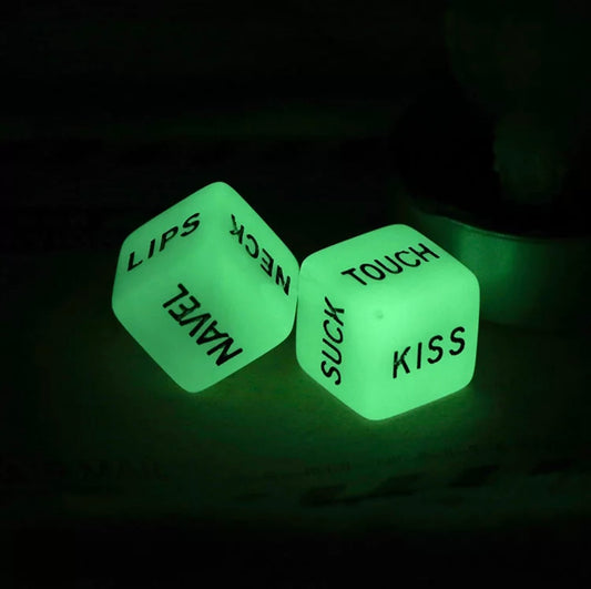 Glow love dice