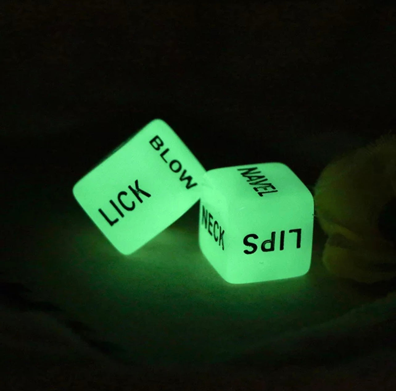Glow love dice